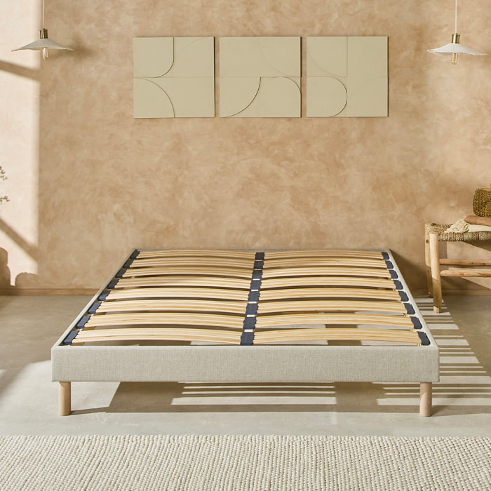 Sommier en Kit Lino 2 places | Beige