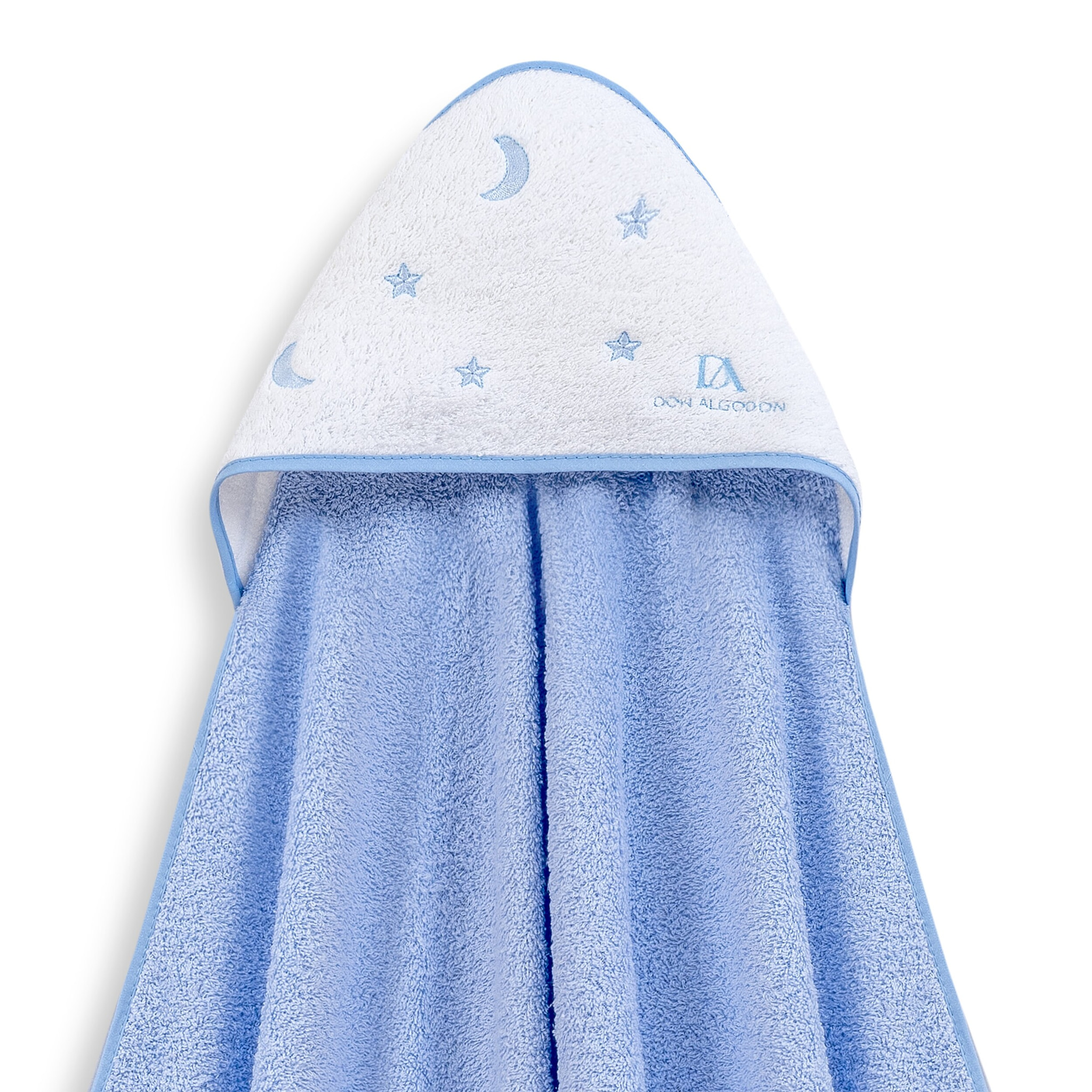 Capa de Baño 1X1  Don Algodon Estrelas Luna Azul