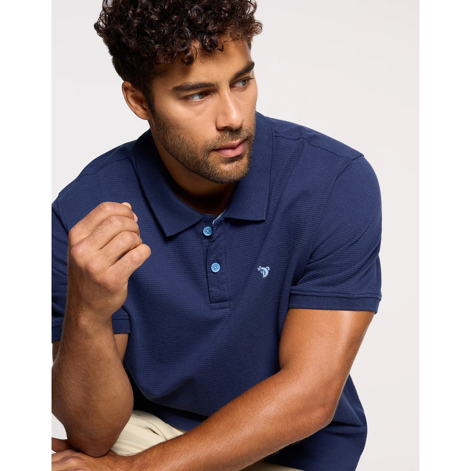 Polo Manga Corta Azul Oscuro - Tome