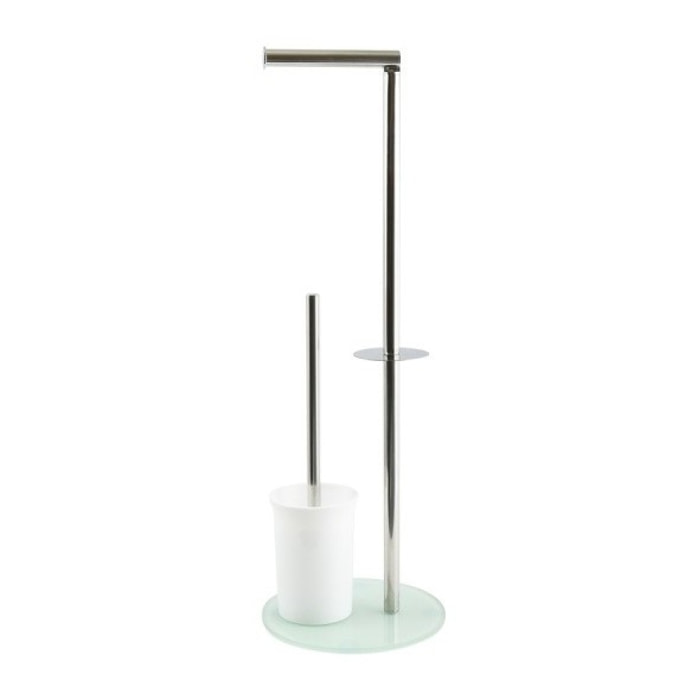 Combiné Wc Inox & verre Blanc MSV