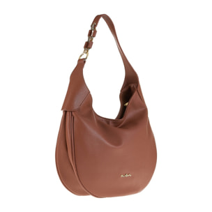 Borsa a spalla da donna Made in Italy - Modello Celeste Lux - 100% pelle - 33.0 x 25.5 x 12.0 cm