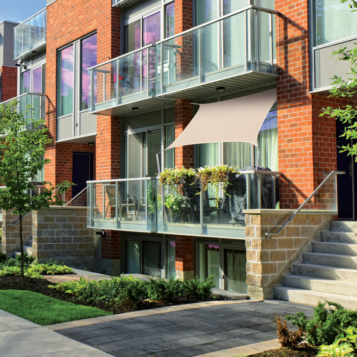 Voile d’ombrage rectangulaire - Sable