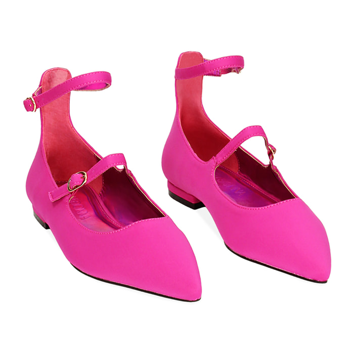 Bailarinas fucsia de licra
