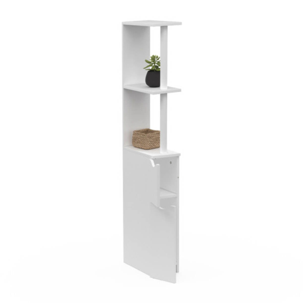Colonne salle de bain blanche 118cm