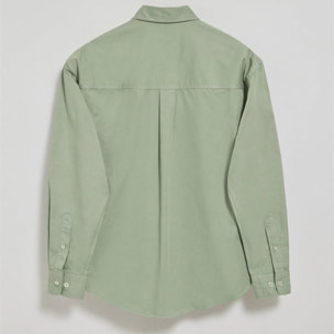 Camicia loose fit verde giada con logo Polo Club