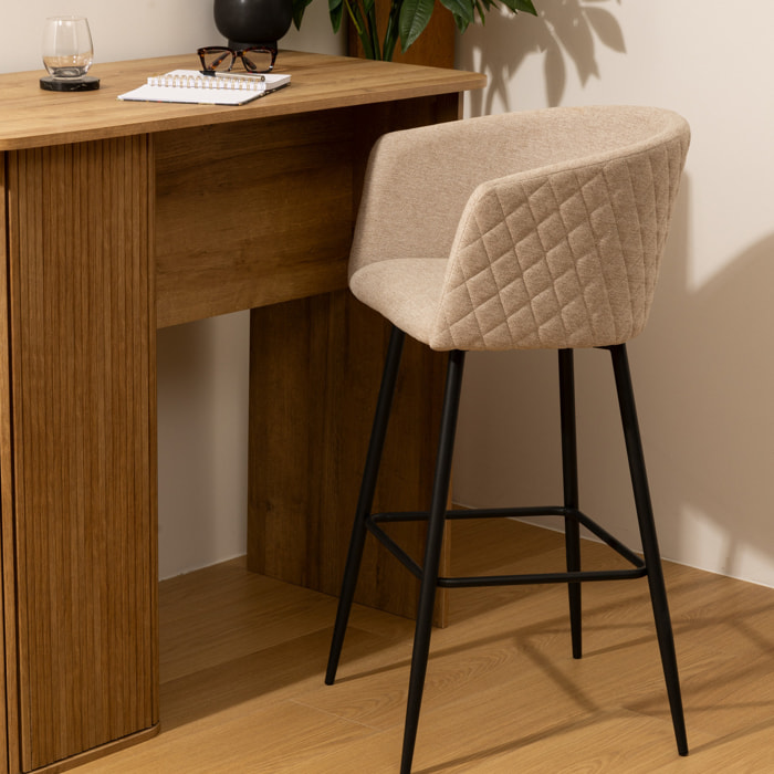 Fauteuil de bar Marlo beige
