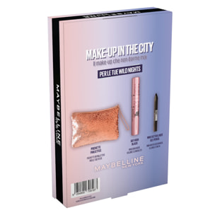 Confezione Regalo Natale Make Up in The City con Mascara Sky High Nero + Mini Matita Occhi + Pochette