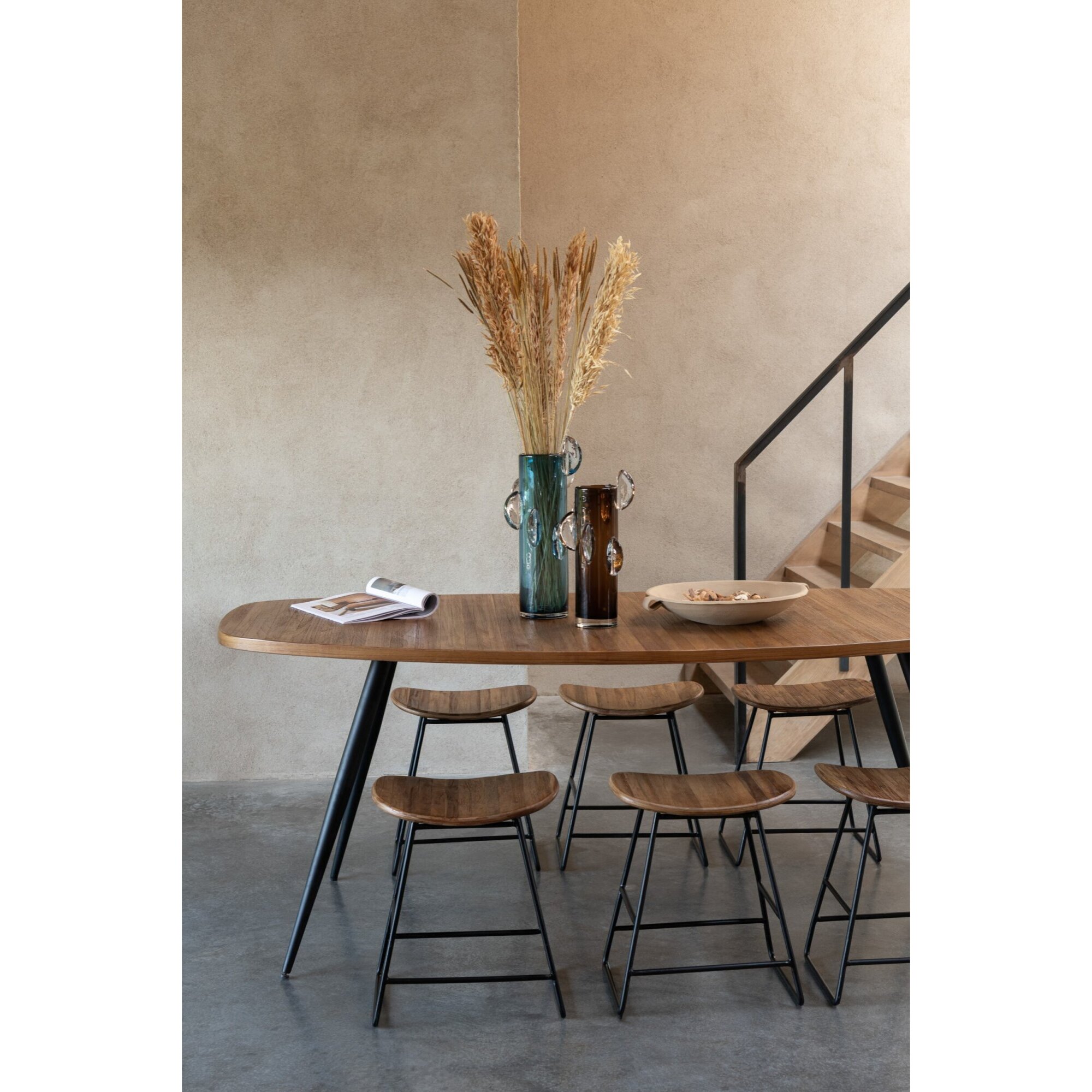 J-Live vase Steggy - verre - marron - large - 37 cm de hauteur