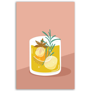 Tableau cocktail épices Toile imprimée