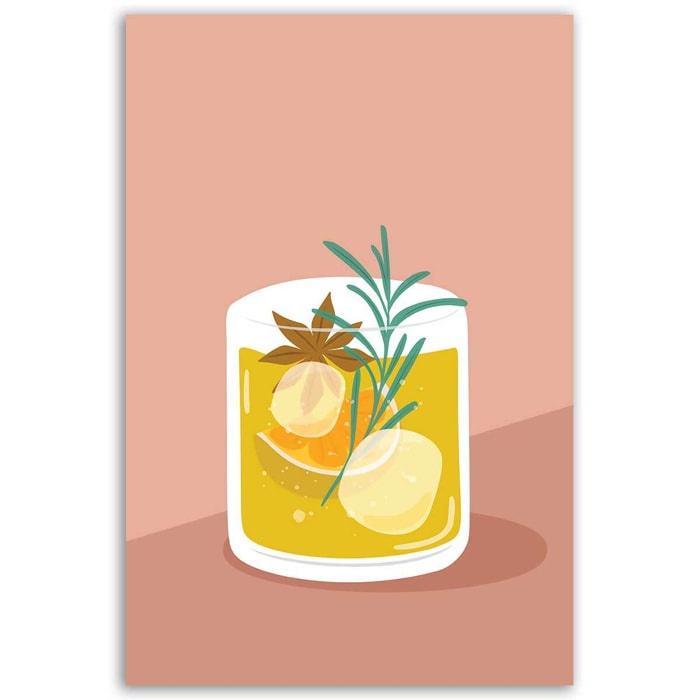 Tableau cocktail épices Toile imprimée