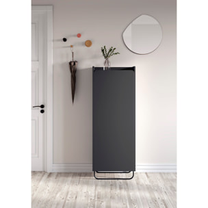 Espejo redondo Lune aglomerado mostaza ø50cm