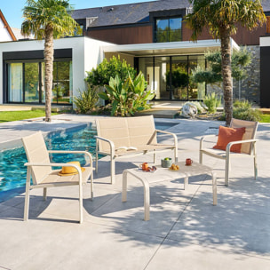 Salon de jardin Piazza 4 places argile