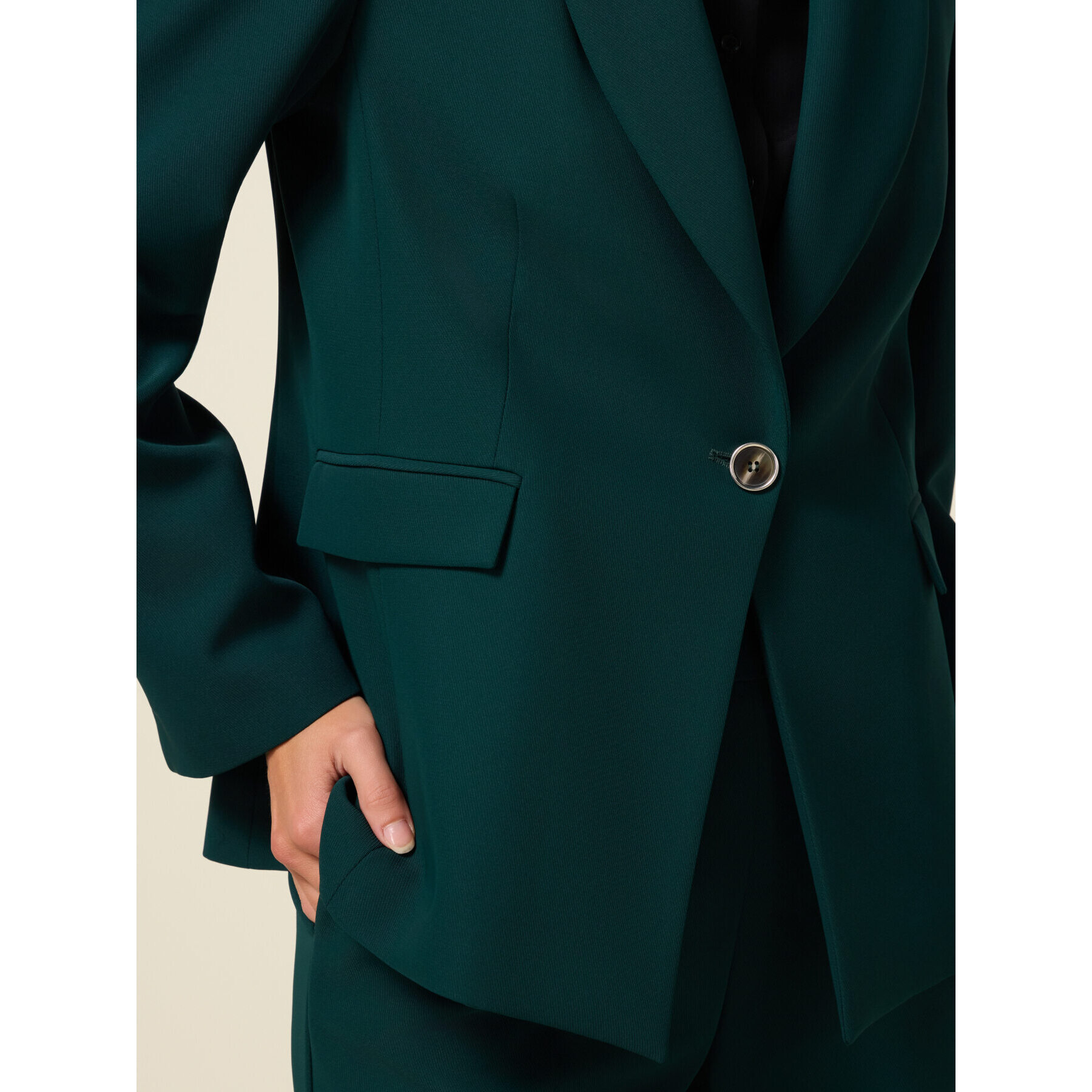 Oltre - Blazer in tessuto crêpe - Verde