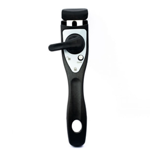 Batterie de cuisine revêtement pierre avec manche amovible 17 pièces noir Herzberg  HG8055-BLK