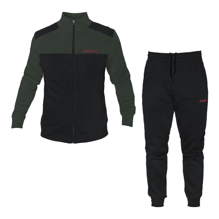 Tuta Uomo ADMIRAL Cotone Felpato Zip 2 Colori Art.AD2678