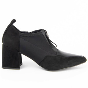 Zapato De Tacón - Negro - Altura: 6 Cm