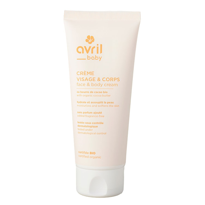 Crème visage & corps bébé - Au Beaurre de Cacao Bio