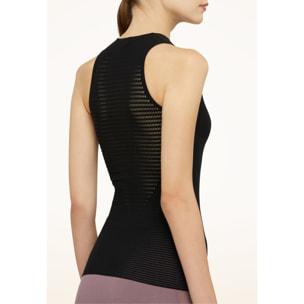 Top senza maniche Grid Net Top Sleeveless