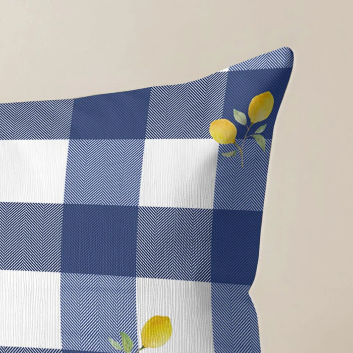 Housse de coussin Vito - 100% coton - Bleu - 30x50 cm