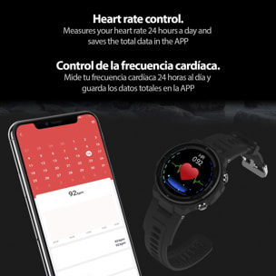 Smartwatch Q70 con cardiofrequenzimetro, pressione sanguigna e 9 modalità multisport.