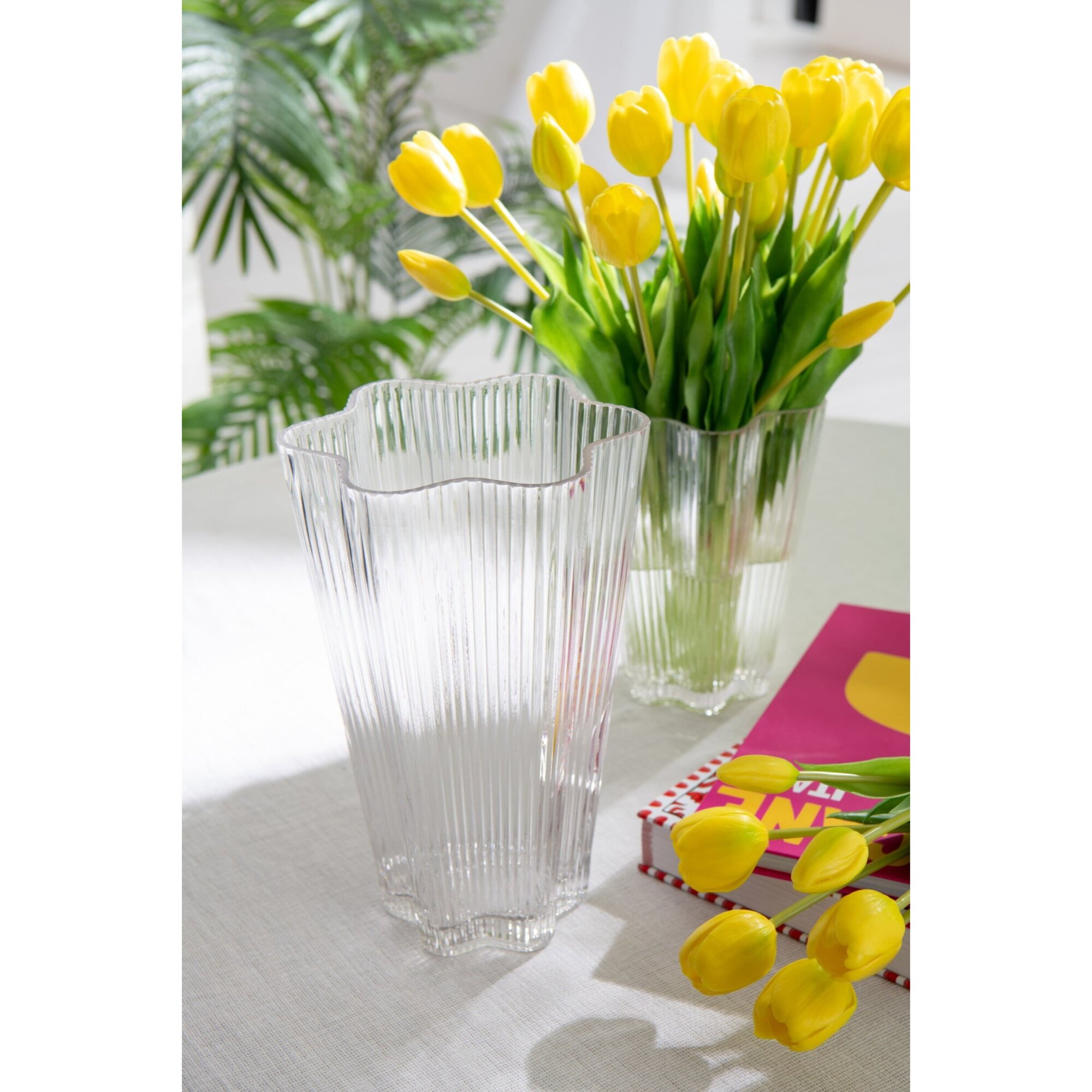 J-Line vase Clara - verre - transparent - small - Ø 15 cm