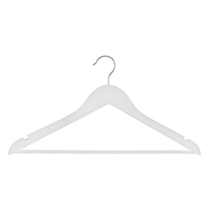 5 cintres en bois Blanc