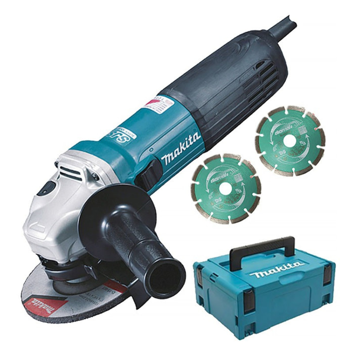 Amoladora 125MM 1100W MAKITA - con accesorios - GA5040RKDJ