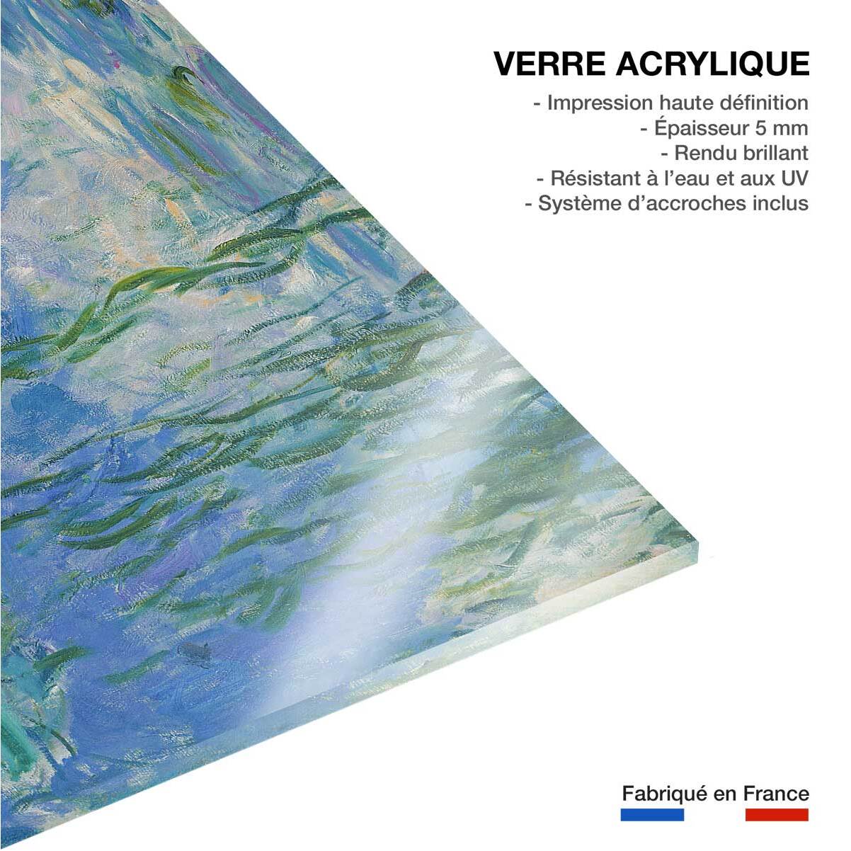 Tableau waterlilies de claude monet  Tableau plexiglas