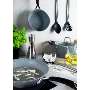 Set 5 Utensili Cucina Excelsa – Classic, Acciaio e Nylon Nero