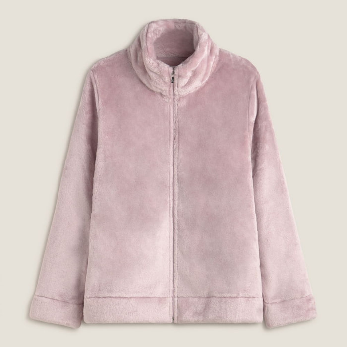 Chaqueta efecto pelo Est color rosa