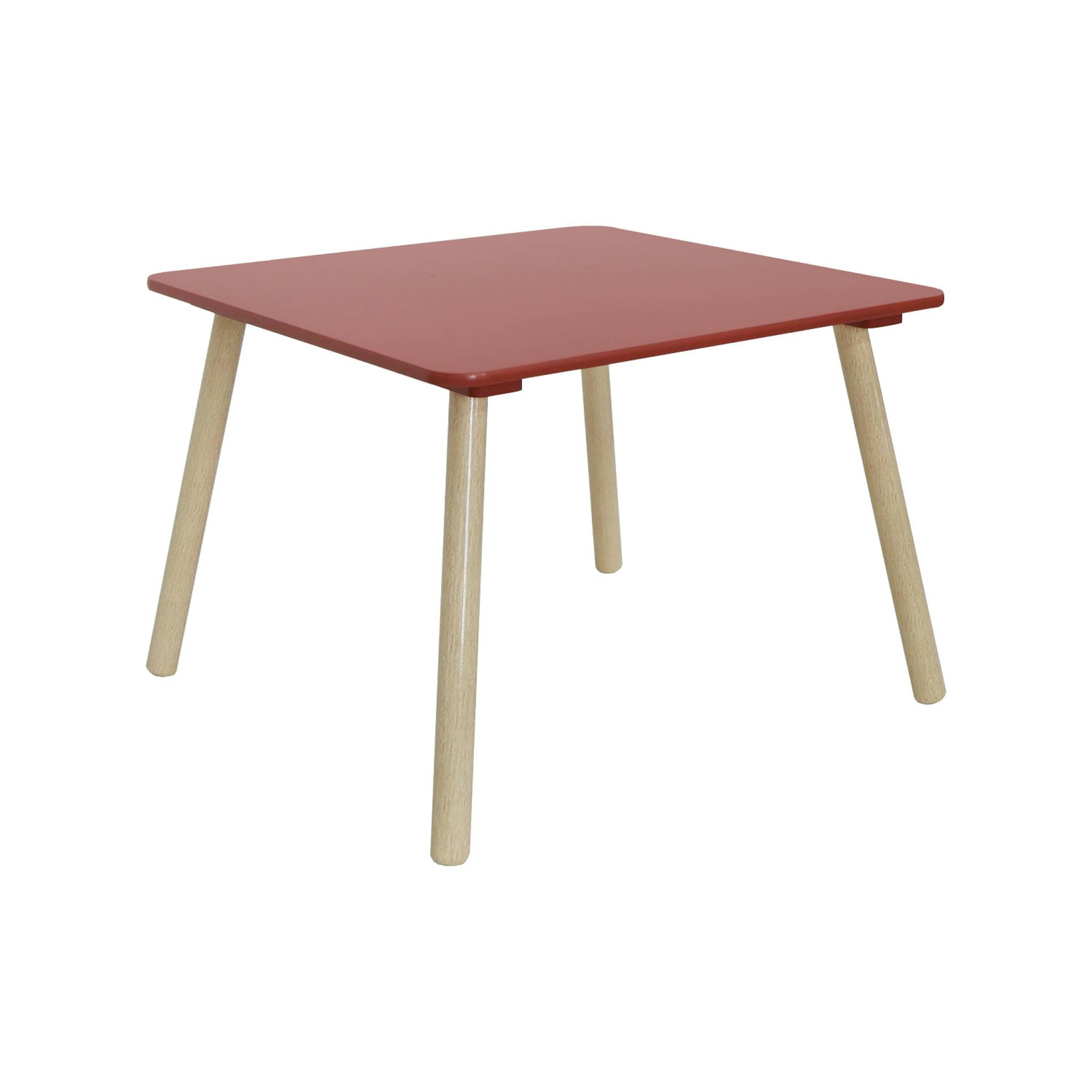 Table carrée enfant bois de pin 2 assises JUDITH
