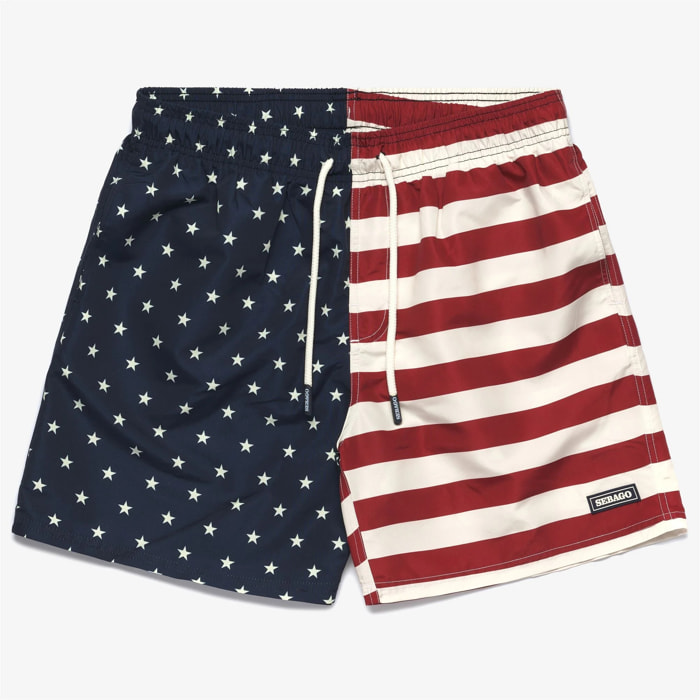 Costumi Sebago Uomo Marrone BEND USA FLAG