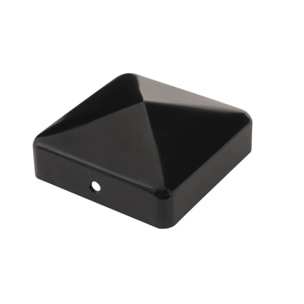 Chapeau pyramide pour poteau bois - Finition Noire - Cabochon 90 mm - SIMPSON - CABOCHON90PB