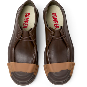 Zapatos de cordones - CAMPER Junction - Marron - Cuero liso