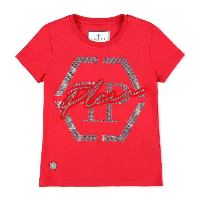 PHILIPP PLEIN T-shirt Round Neck LS Hexagon