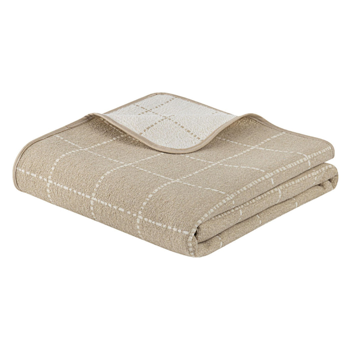 Colcha reversible MARNE beige. Varios tamaños dosponibles.