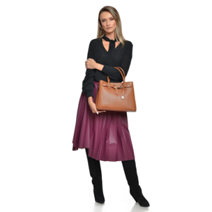 Borsa a mano Anna Luchini Cammello