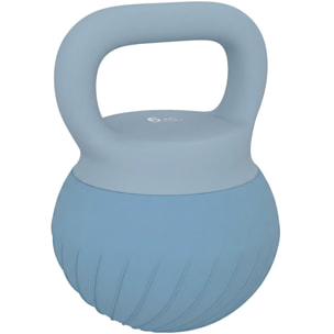 SPORTNOW Pesa Rusa 6 kg, Soft Kettlebell Relleno de Arena Metálica y Mango Antideslizante, para Entrenamiento Culturismo en Casa, Gimnasio, Azul Claro