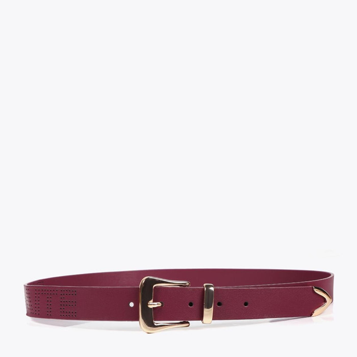 Cintura Nodo Logo Traforato