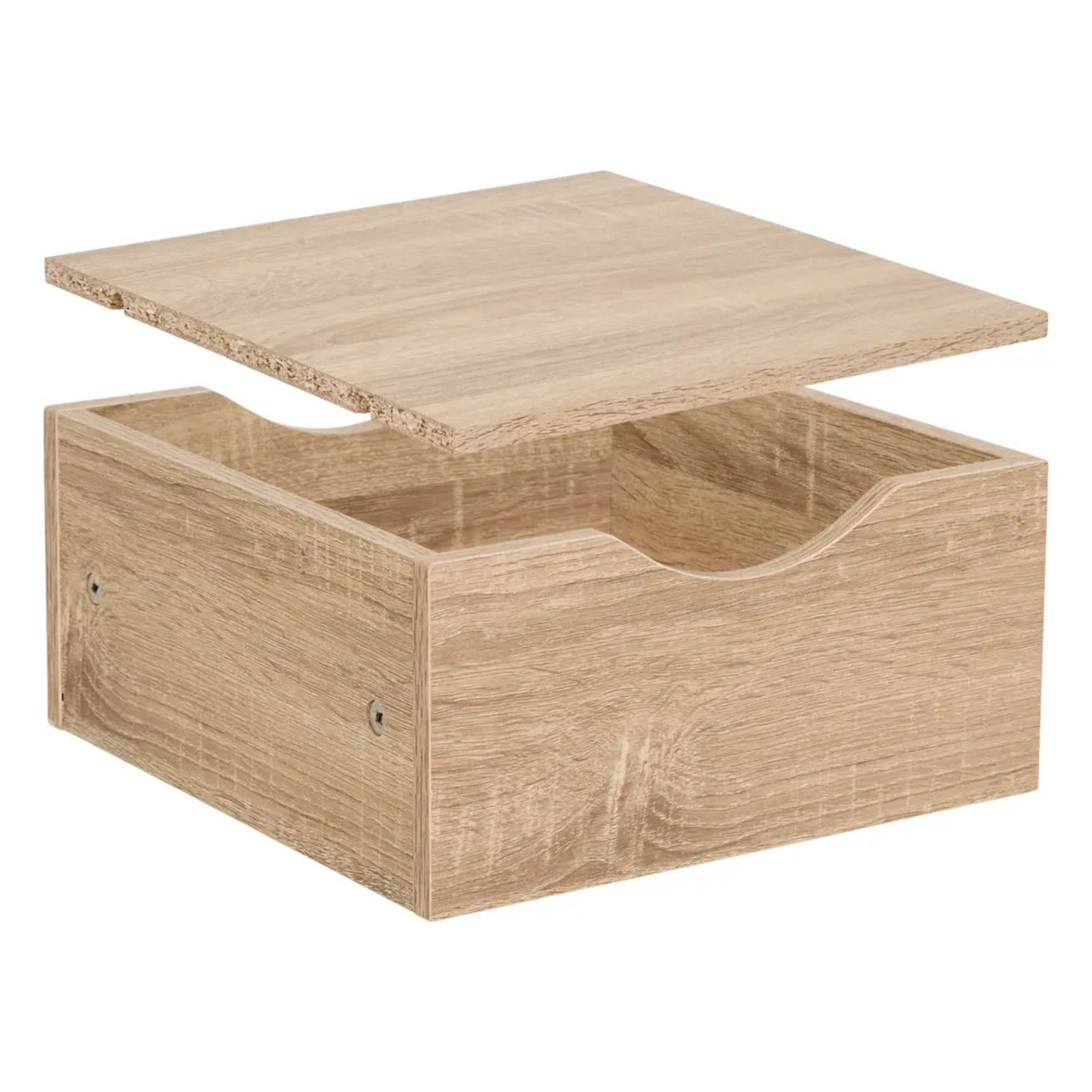 Tiroir et étagère 31cm "Mix N' Modul" effet chêne naturel