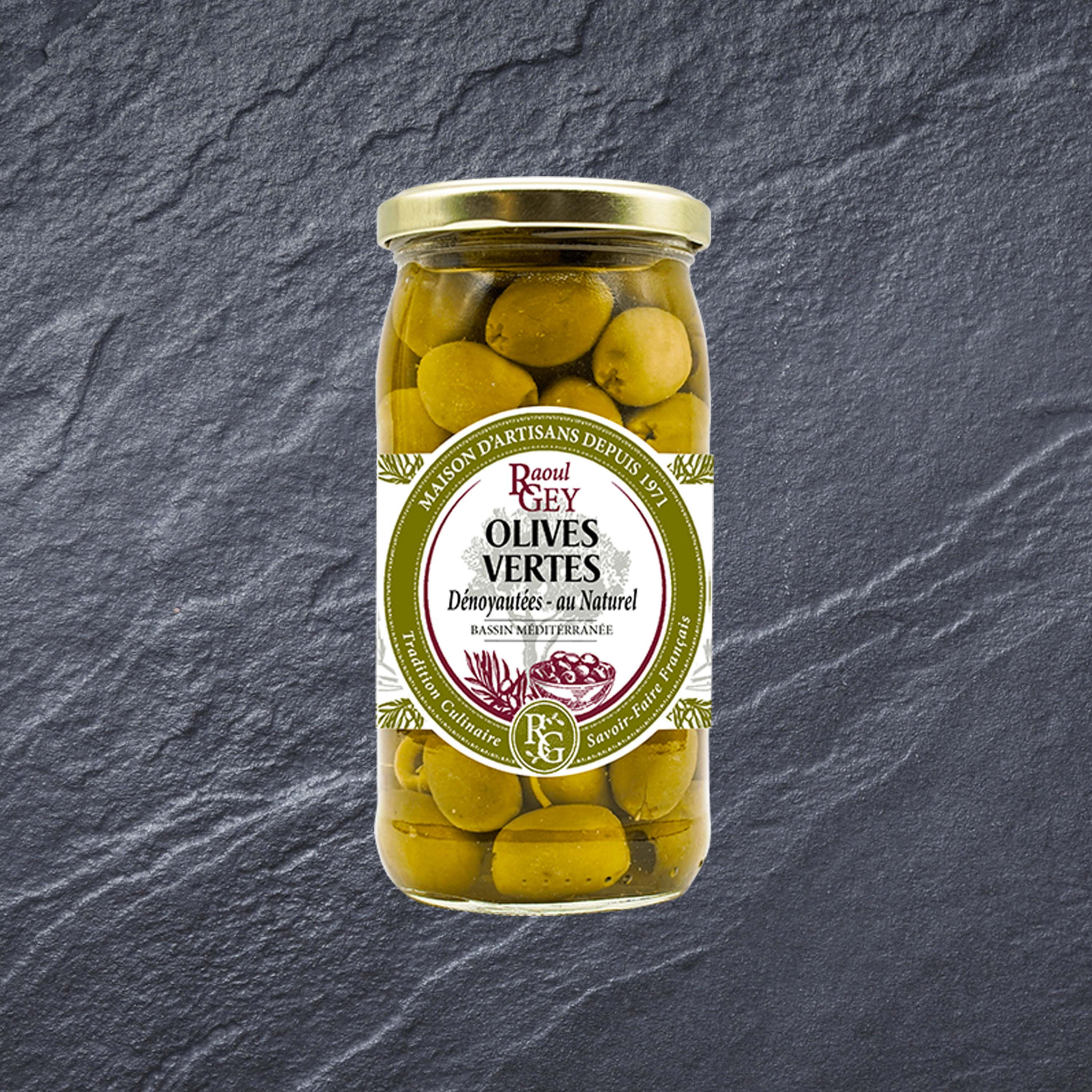 2 x Olives Vertes Dénoyautées - 2x37cl - France