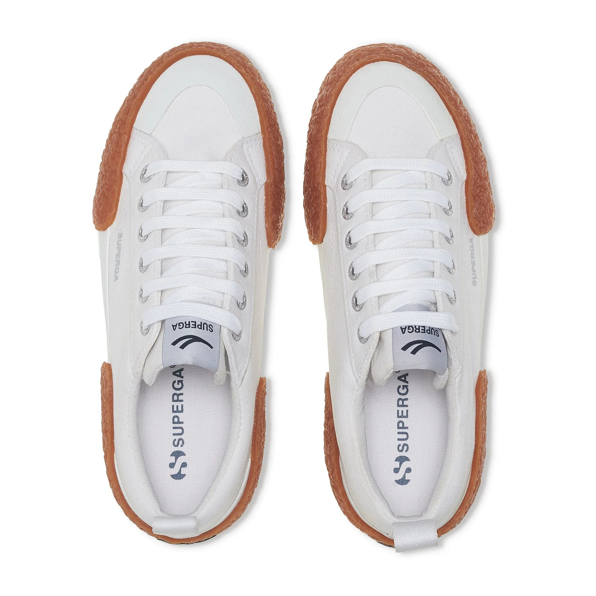 Superga - Sneakers Uomo Donna Bianco - 2660 Stripe Big Bumpers