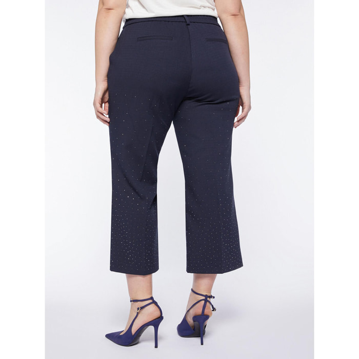 Fiorella Rubino - Pantaloni dritti cropped - Blu