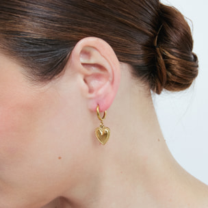 Pendientes Dadis acabado oro amarillo 18k