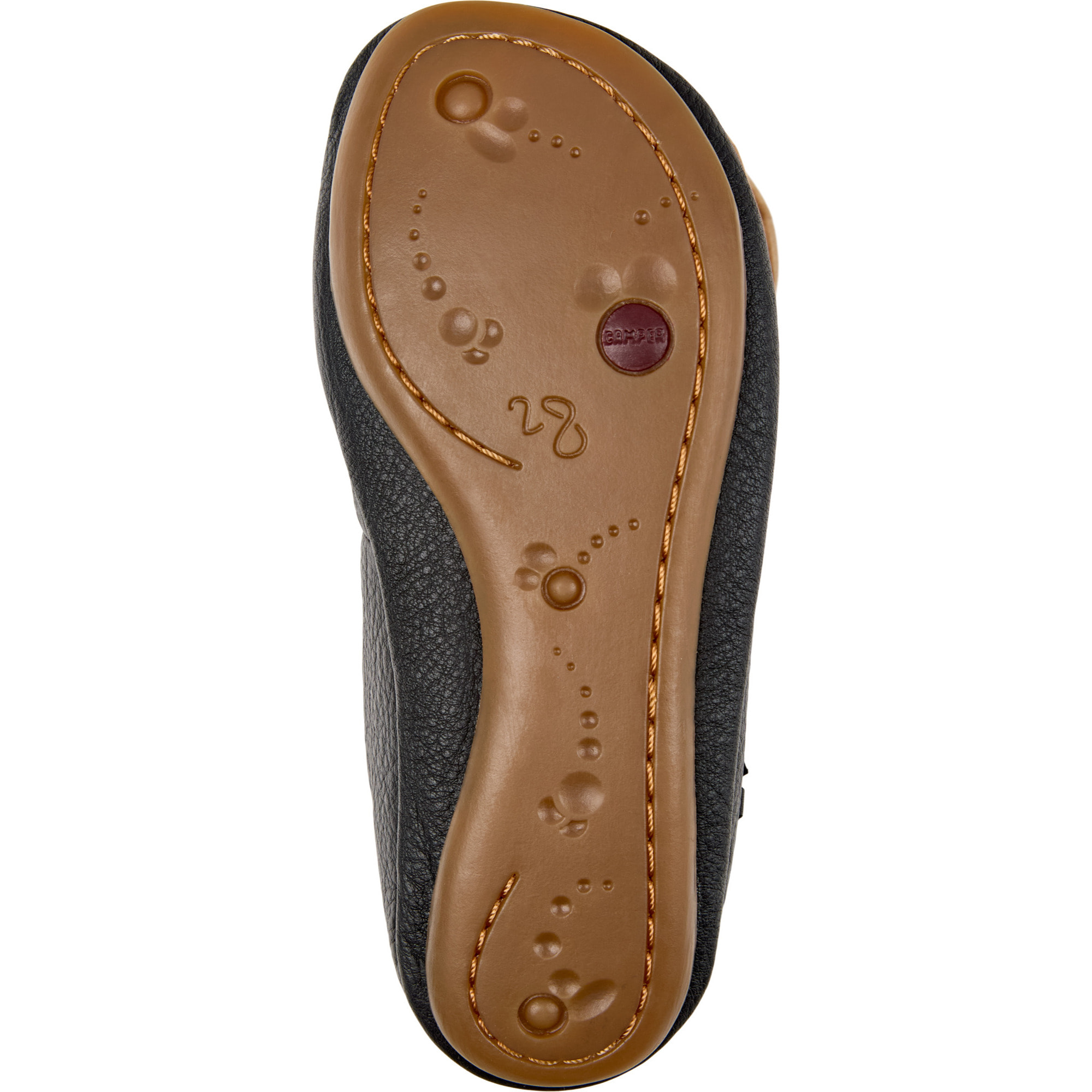 Ballerini - CAMPER Right Twins - Nero - Pelle liscia