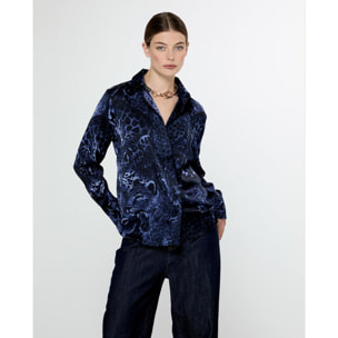 Camicia dritta con logo