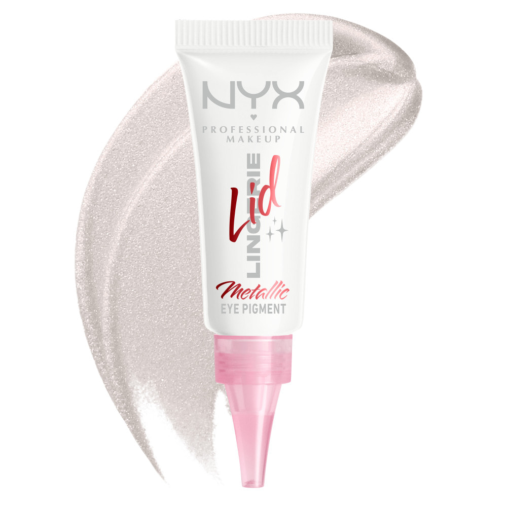 NYX Professional Makeup Lid Lingerie Ombre à Paupières Liquide Fini Mat ou Métallique SATIN SILVER