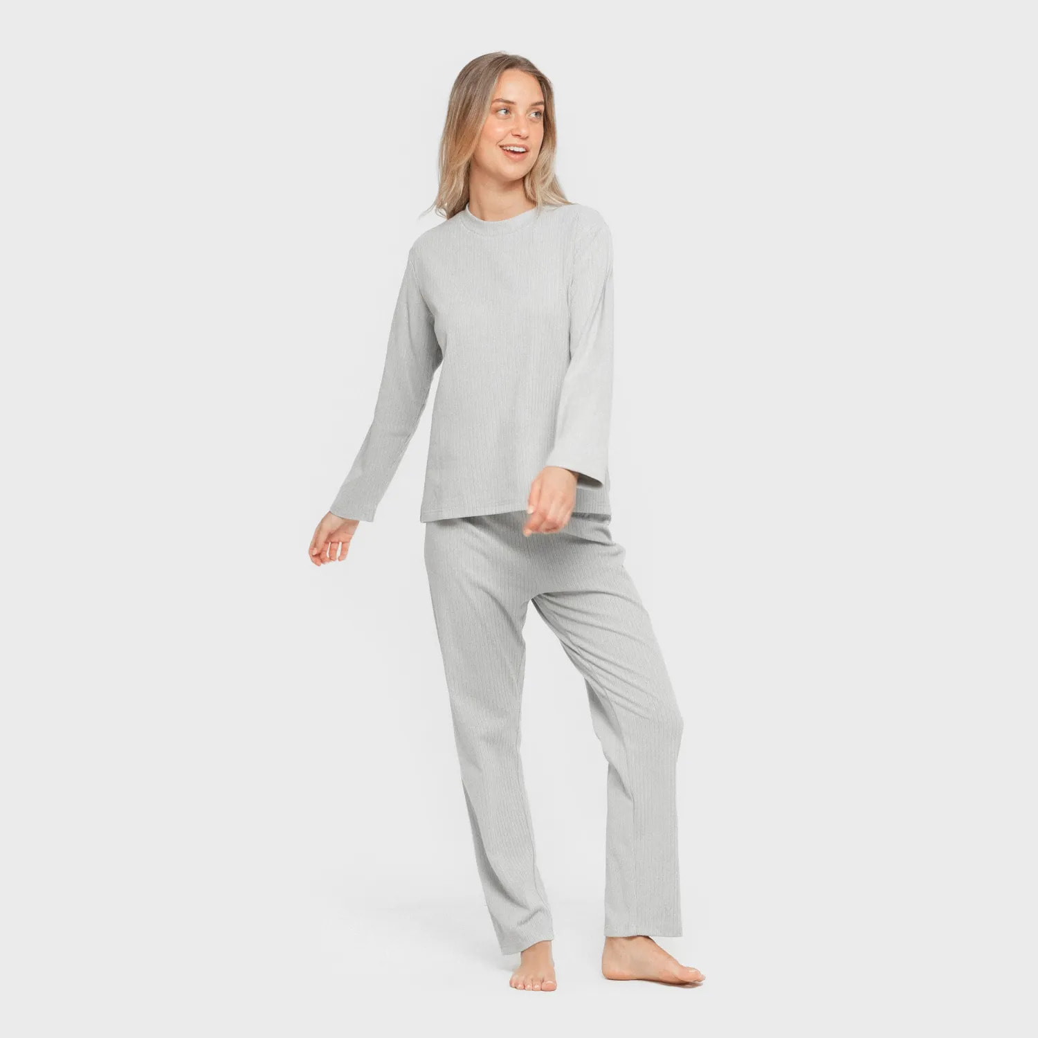 Pijama canale Raya Ancha lisa mujer