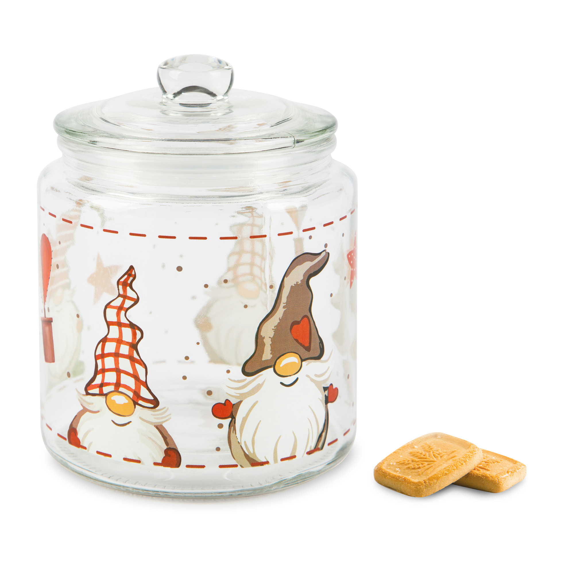 Bocal avec couvercle Excelsa – Gnomo, Verre Transparent