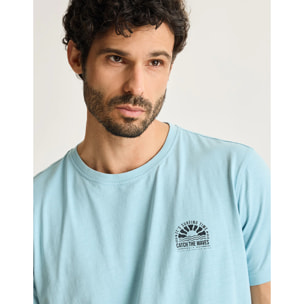 Camiseta Manga Corta Azul - Tilldawn